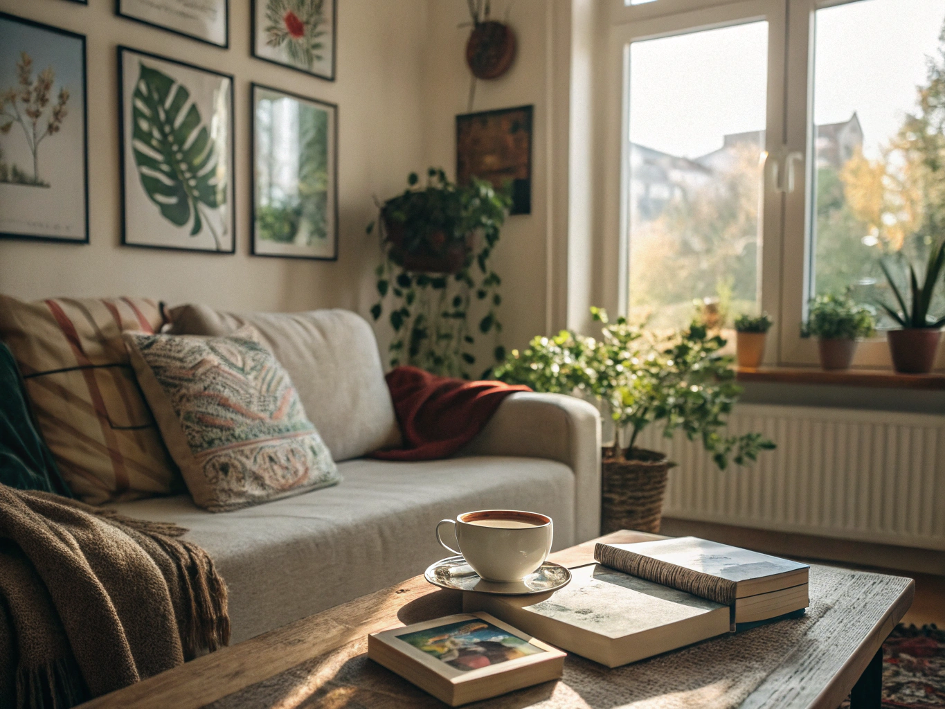 coffee table with foot stools